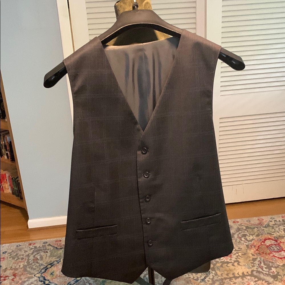 Nautica Men's Charcoal Dress Vest